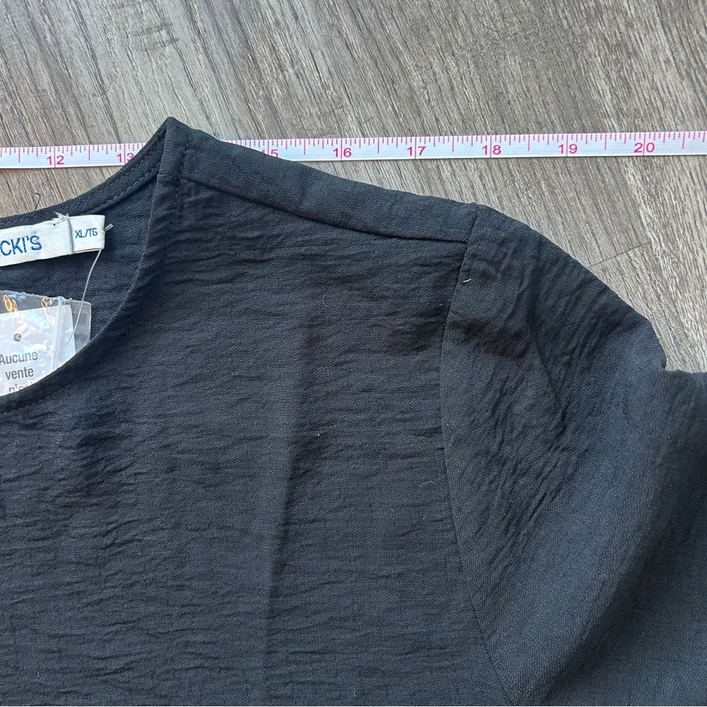 BNWT Black Women's Top size xl - Picture 6 of 8